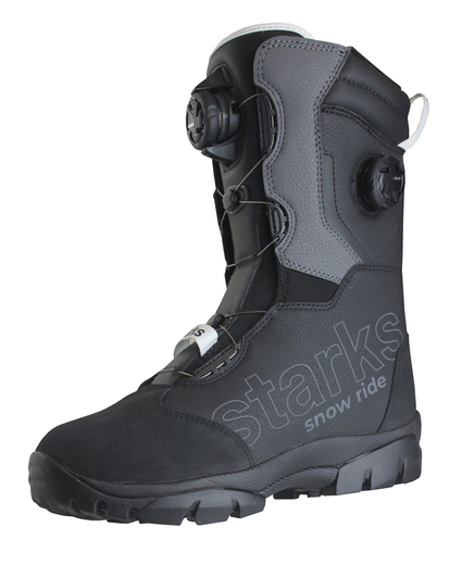 STARKS Снегоходная обувь AURUM Dual ATOP муж Черно-серый (46) pitbikemarket.ru