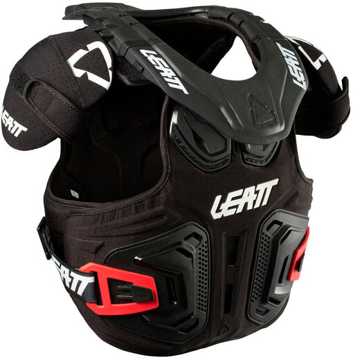 Защита тела+защита шеи LEATT Fusion Vest Junior 2.0 чёрная XXL  (юниорская) pitbikemarket.ru