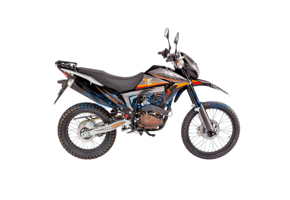 Мотоцикл Regulmoto TE (Tour Enduro) PR Черный/оранжевый pitbikemarket.ru