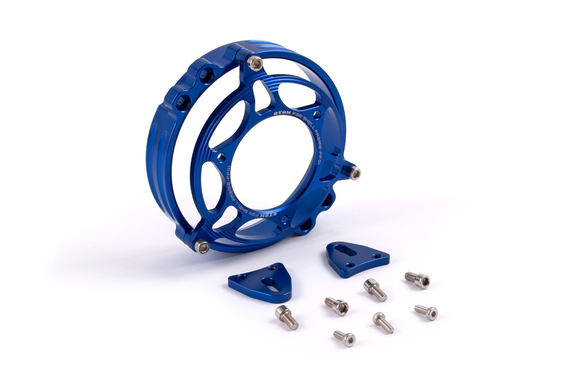 Защита вентилятора радиатора OTOM алюминиевая синяя pitbikemarket.ru