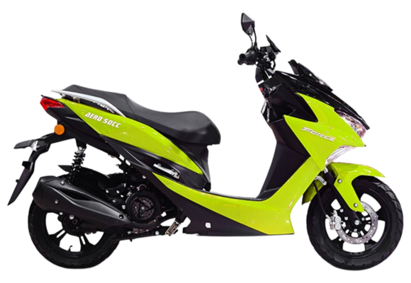 Скутер TMBK AERO 150CC (SHOW 50CC) Lime pitbikemarket.ru