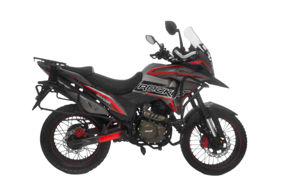 Мотоцикл турэндуро ROCKOT DAKAR ADVENTURE 2.0 (серый/красный) pitbikemarket.ru
