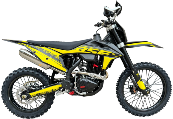 Кроссовый мотоцикл BSE T4 Yellow (ZS172FMM-5) pitbikemarket.ru