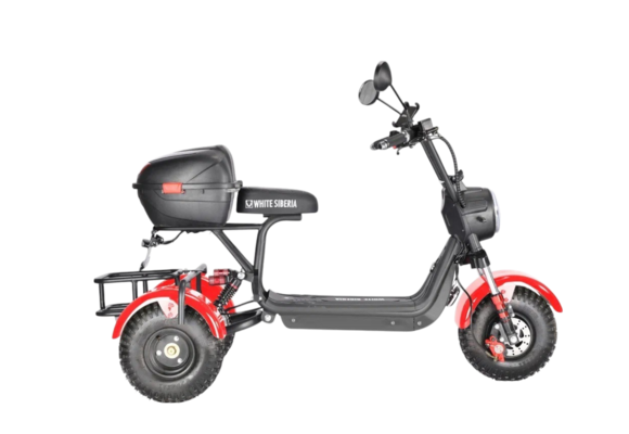 Электротрицикл WHITE SIBERIA TRIKE MINI RED 1500W pitbikemarket.ru