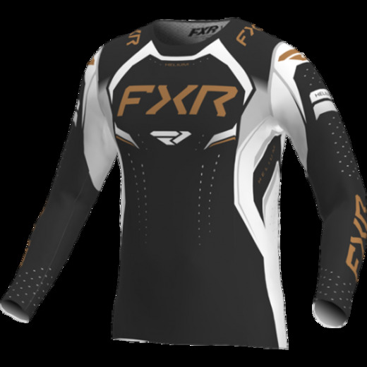 Джерси, FXR, Черный/Белый/Золото, L pitbikemarket.ru