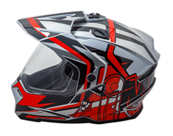 Шлем AiM JK802S Red/Grey/Black, S pitbikemarket.ru