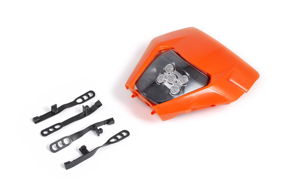 Фара в сборе для эндуро LED Extreme KTM, Altete, GR8, Avantis оранжевая (без ходового) pitbikemarket.ru
