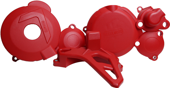 Крышки защитные на двигатель ZS NB300 (Красные) pitbikemarket.ru